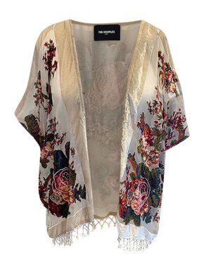 The Kooples Floral devore velvet shrug