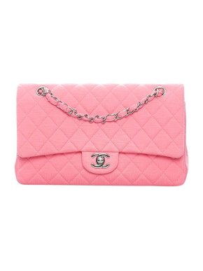 Chanel Bubblegum pink jersey quilted flap bag