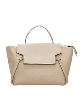 Celine Beige leather mini Belt tote bag