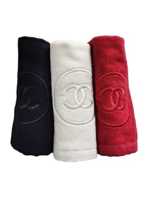 Chanel Set of 3 cotton terry face towels VIP gift