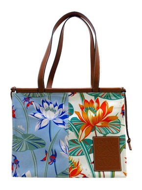 Loewe Floral patchwork canvas Cushion tote bag