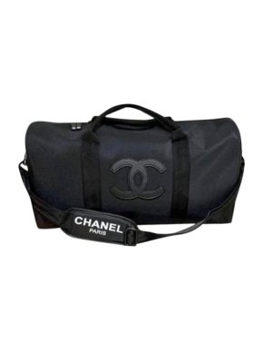 Chanel VIP Black Nylon Travel Bag