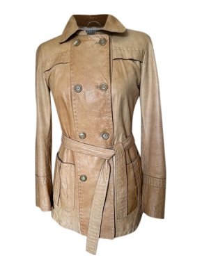 Fratelli Rossetti Tan Belted Leather Jacket