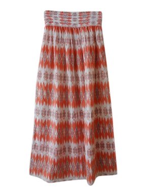 Heidi klein Orange Ikat Print Skirt