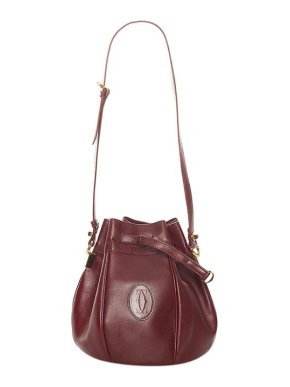 Must de Cartier Leather Bucket Bag