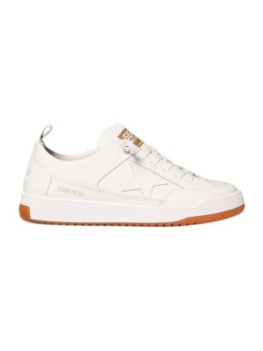 Golden Goose White Leather Yeah Trainers