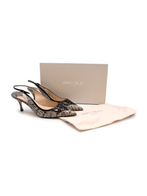 Jimmy Choo Grey Snakeskin heels