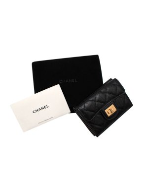 Chanel Black 2.55 Flap Wallet