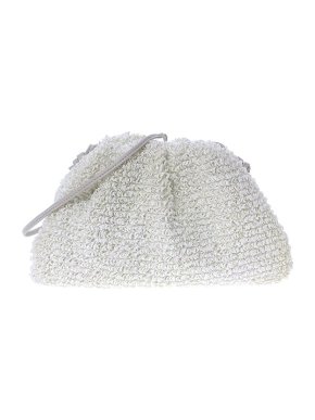 Bottega Veneta The Mini Pouch Raffia White