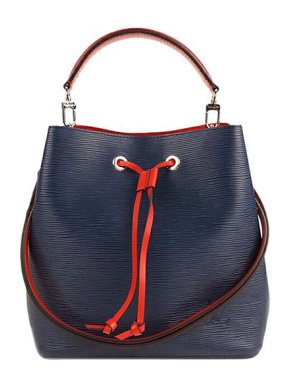 Louis Vuitton Blue & Red Epi Leather NeoNoe Bucket Bag