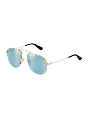 Prada Blue Teddy Aviator Sunglasses