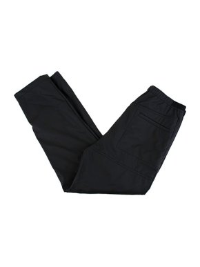 Louis Vuitton black coated twill trousers