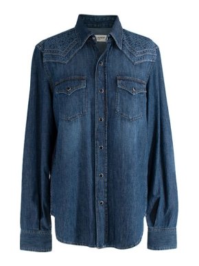 Saint Laurent Denim Western Shirt