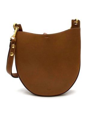 Celine Tan Leather Hobo Bag