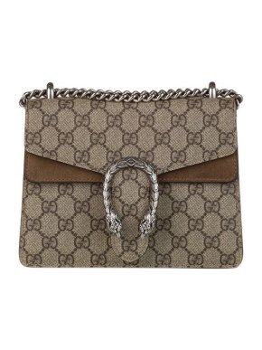 Gucci GG Supreme canvas & suede Dionysus bag