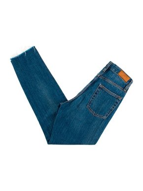 Sezane Denim Blue Raw Hem Jeans