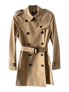 Burberry Honey Double Breasted Harbourne Trench
