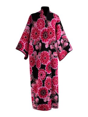 Balenciaga Pink Wool Flower Jacquard Kimono