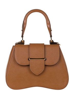 Prada tan Saffiano leather Sidonie bag