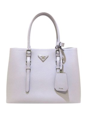 Prada Glicine lilac Saffiano leather Double bag
