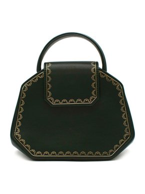 Green Small Guirlande de Cartier Top Handle Bag