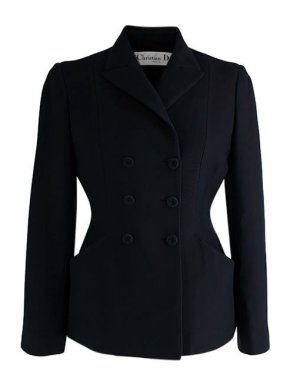 Dior black wool-silk 30 Montaigne Bar jacket