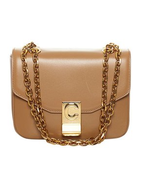 Celine beige leather C bag