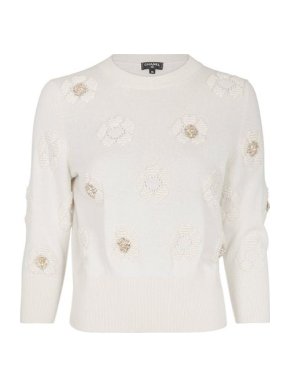 Chanel Camellia Embroidered Cashmere Jumper