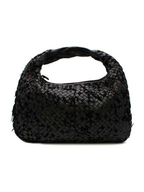 Bottega Veneta Velvet Devore Intrecciato Hobo Bag