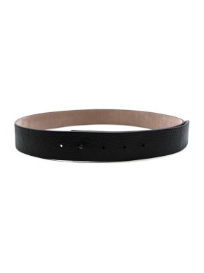 Brunello Cucinelli Black Grained Calfskin 109cms Belt