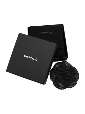 Chanel Woven Camellia Brooch