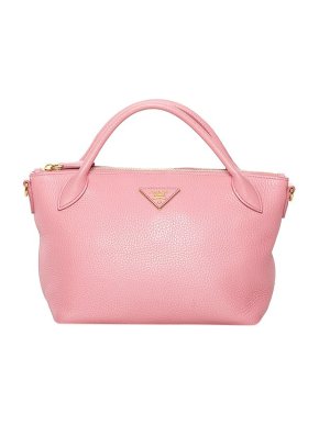 Prada pink Vitello Daino leather tote bag