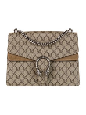 Gucci GG Supreme canvas & suede Dionysus bag