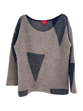 Vivienne Westwood Red Label grey geometric pattern knitted jumper