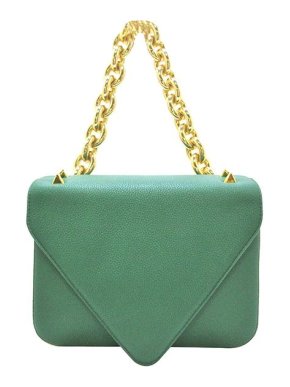 Bottega Veneta mint green leather Mount bag