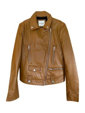 Each X Other tan leather biker jacket