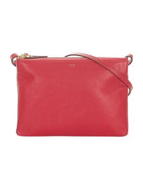 Celine Large Trio Leather Crossbody Bag