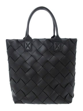Bottega Veneta black Intrecciato Maxi leather Cabat 30 tote bag