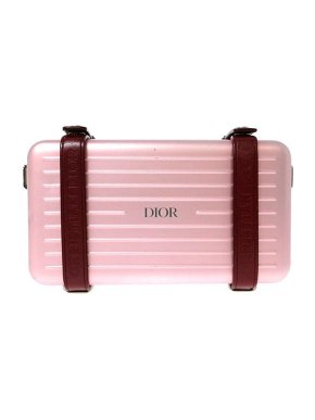 Dior x Rimowa pink aluminium Personal Clutch bag