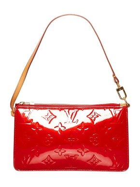 Louis Vuitton vintage red Monogram Vernis leather Lexington pochette bag