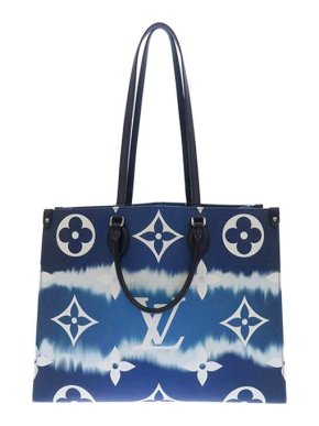 Louis Vuitton blue Monogram Escale canvas Onthego GM bag