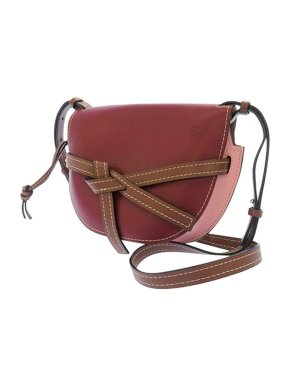 Loewe pink & mauve leather small Gate crossbody bag