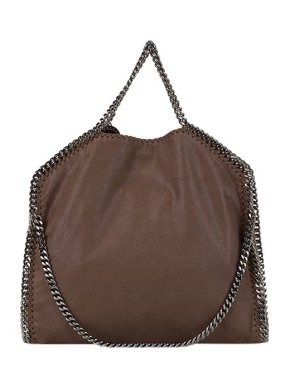 Stella McCartney brown Shaggy Deer Falabella tote bag