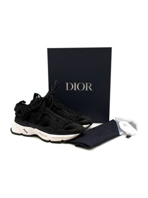 Dior black neoprene hybrid trainers