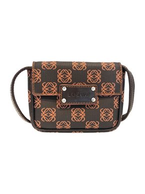 Loewe vintage Anagram canvas crossbody bag