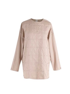 Hermes Beige Studded Cotton Tunic 1