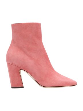 Jimmy Choo Pink Suede Mirren Ankle Boots