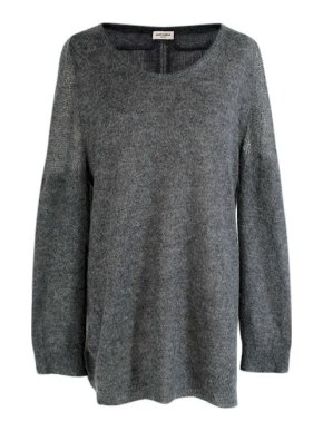 Saint Laurent grey mohair jumper