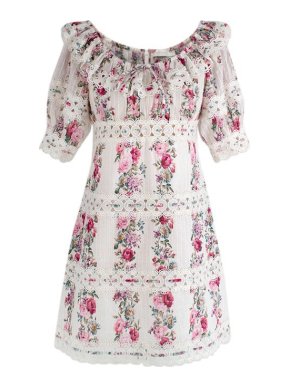 Zimmermann Honour Floral Print Mini Dress