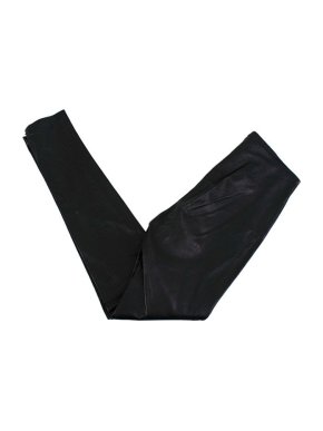 Balenciaga Black Leather Leggings